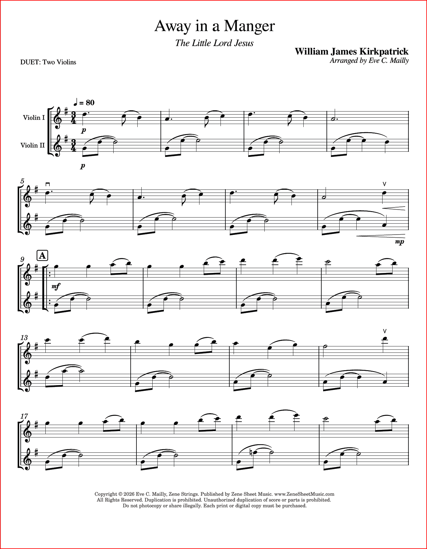 Away in a Manger (The Little Lord Jesus) - William James Kirkpatrick