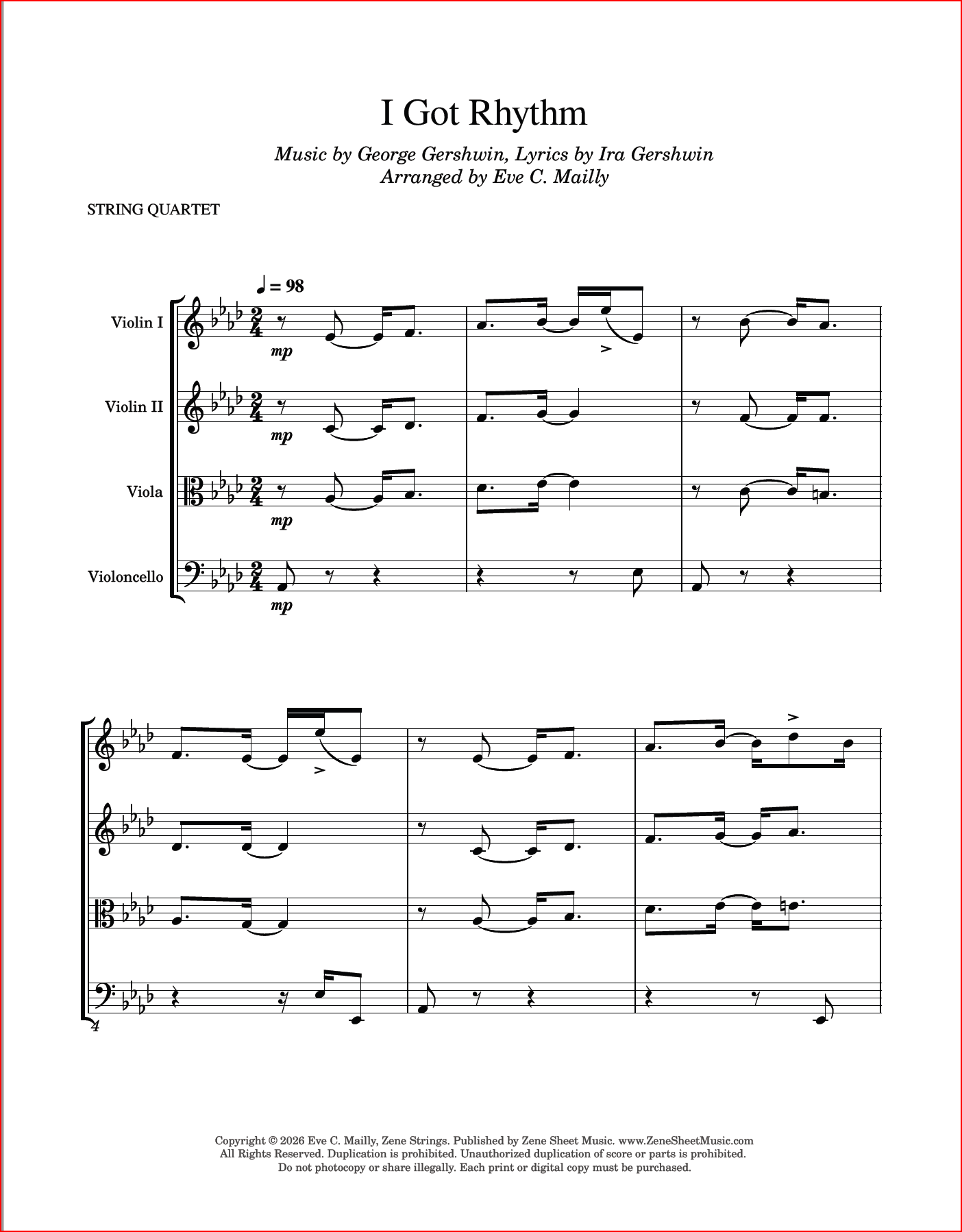 I Got Rhythm - Gershwin