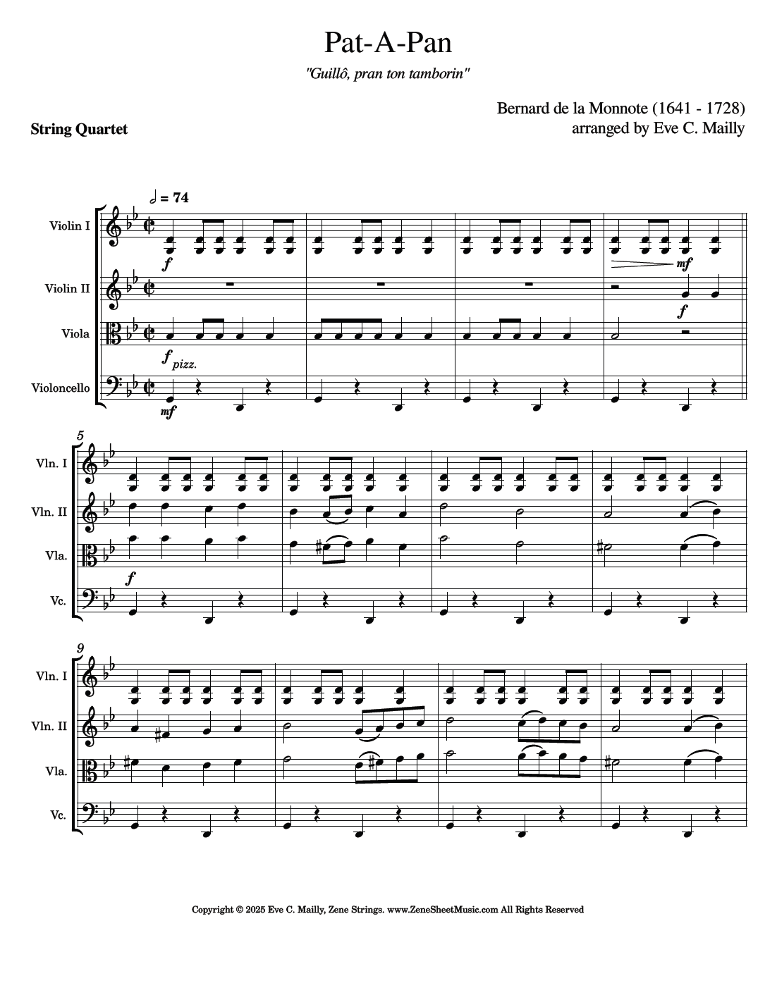 Pat-A-Pan - Bernard de la Monnoye