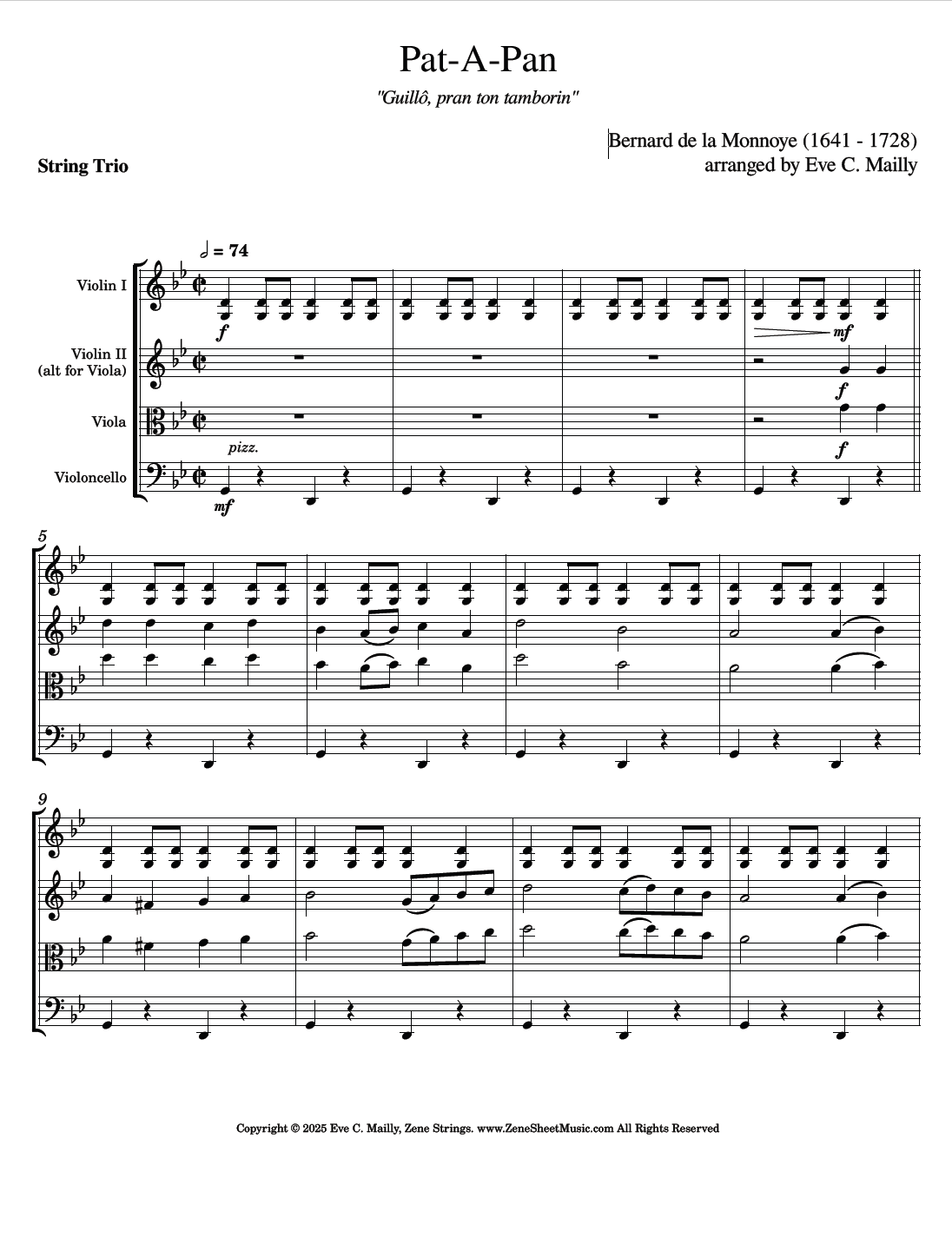 Pat-A-Pan - Bernard de la Monnoye