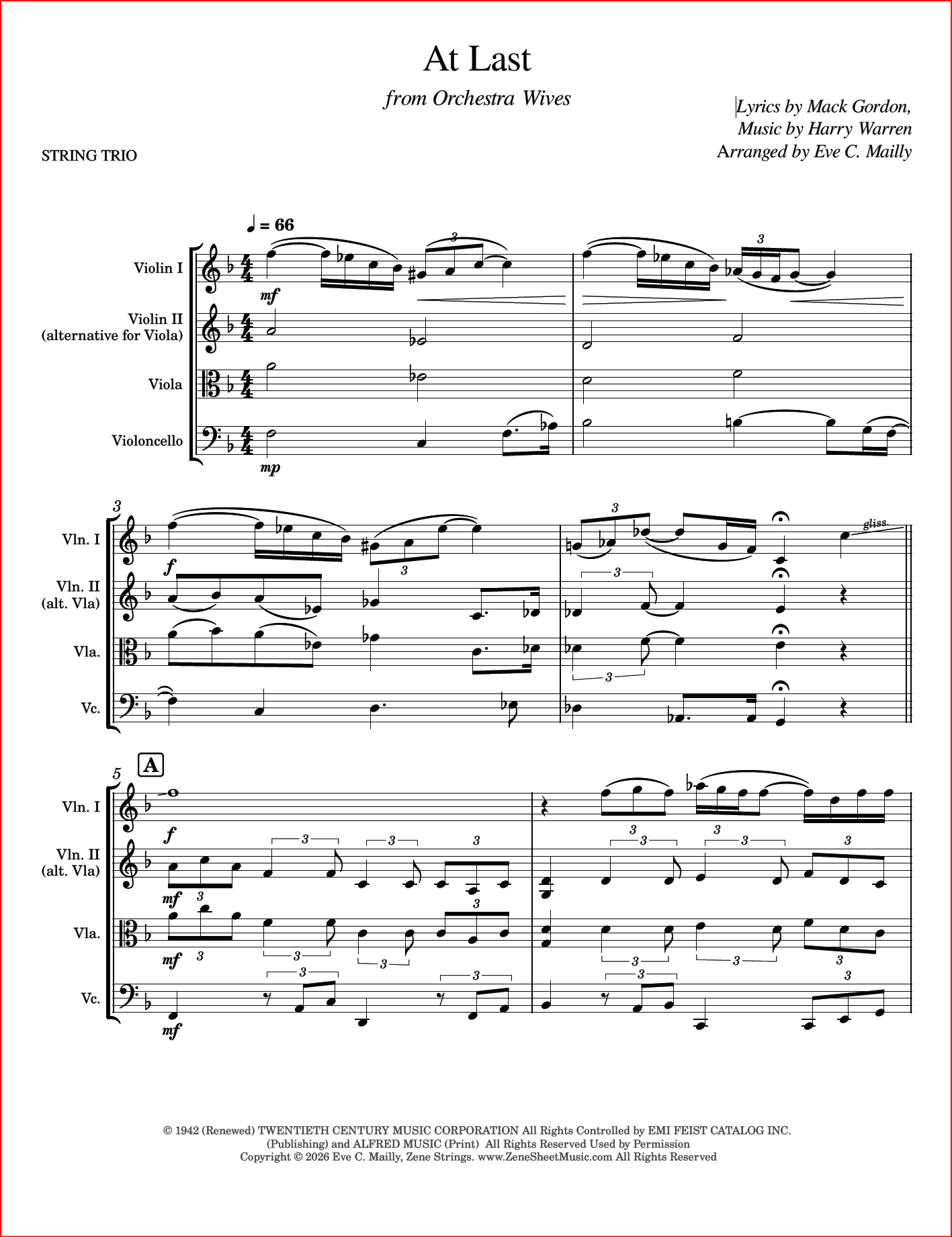 At Last - Harry Warren