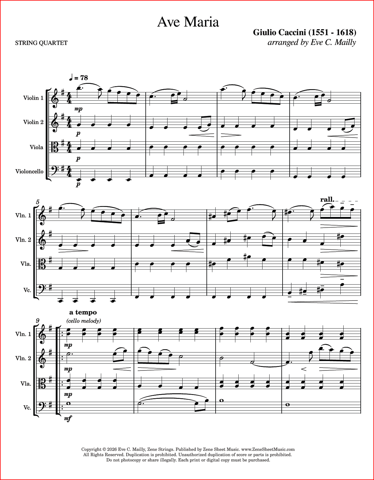 Ave Maria - Giulio Caccini