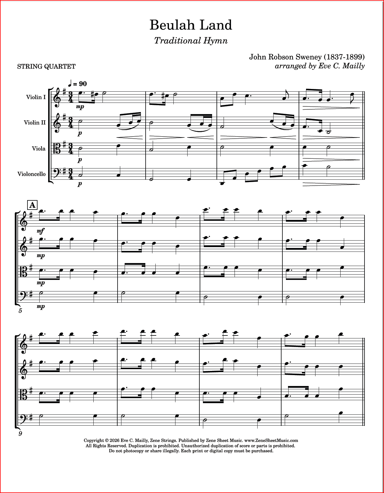 Beulah Land - John Robson Sweney