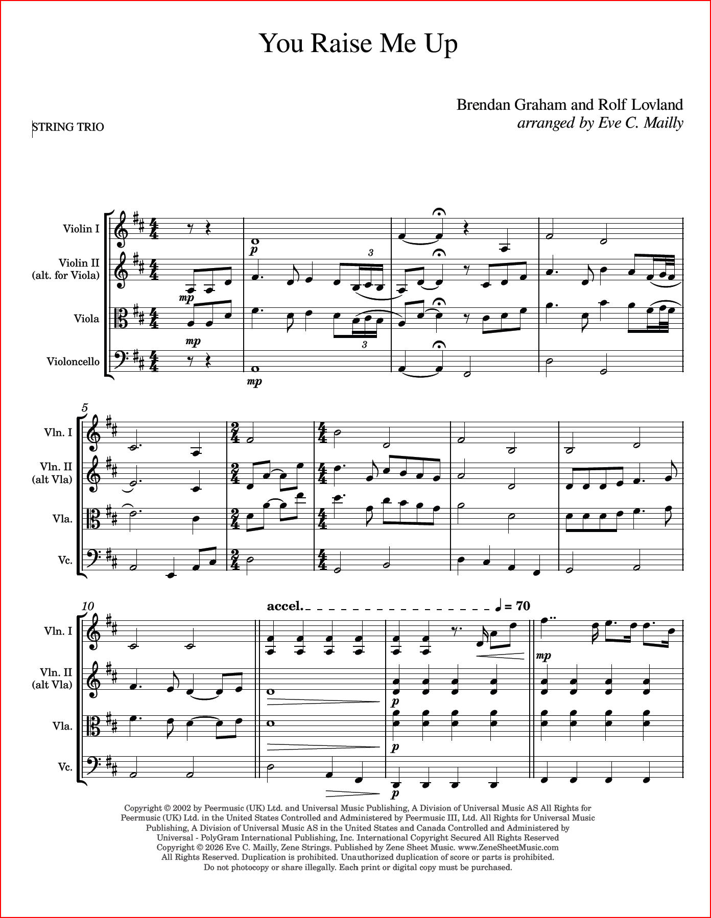 You Raise Me Up - Rolf Lovland & Brendan Graham